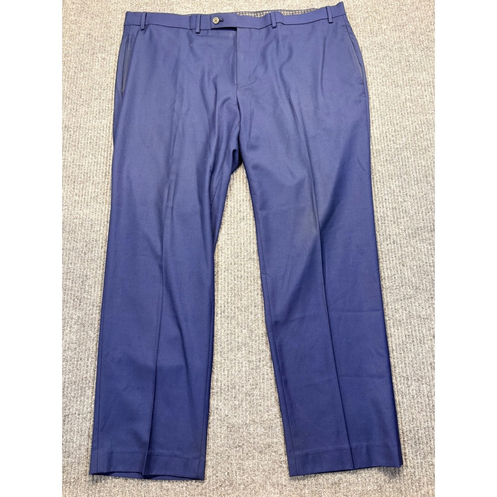 Lauren Ralph Lauren Mens Blue Flat Front Dress Pants 42W x 30L PO 4900089300